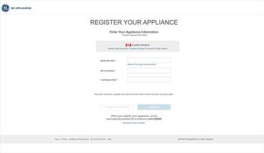 How To Do The GEAppliances Register